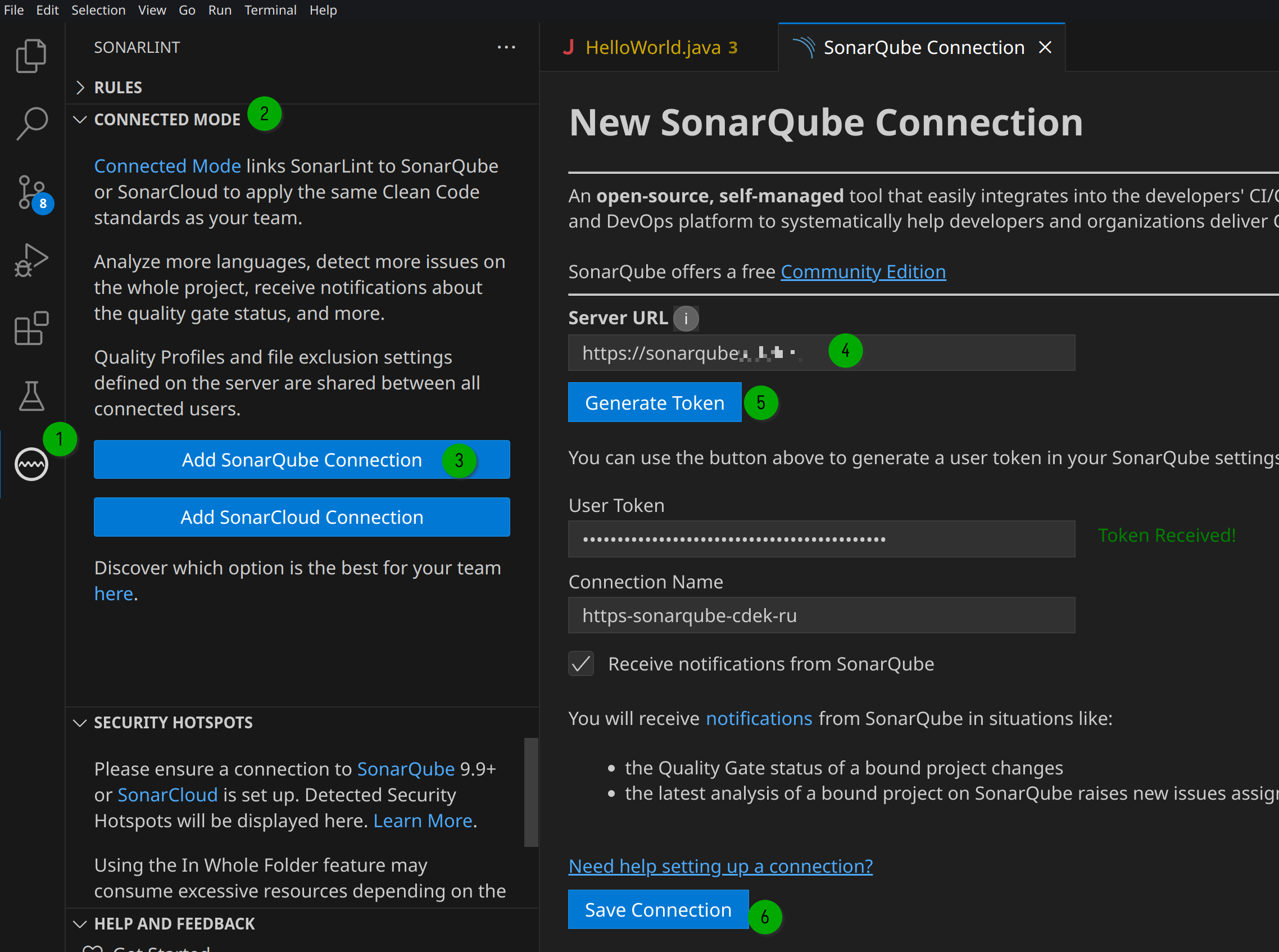 Подключение SonarQube сервера