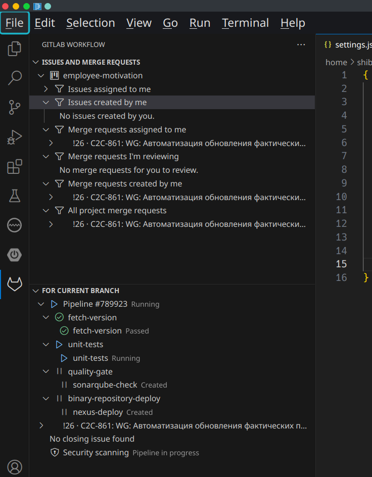 Gitlab MRs